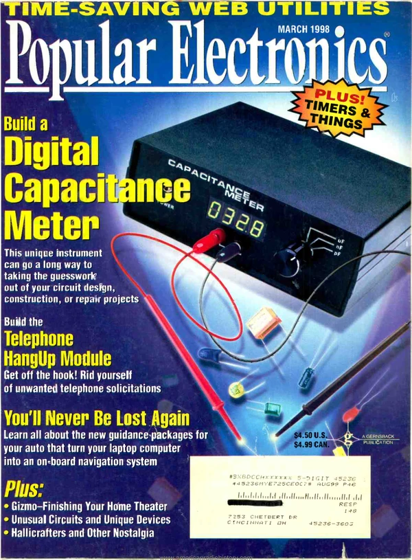 Popular Electronics - March 1998 Cover